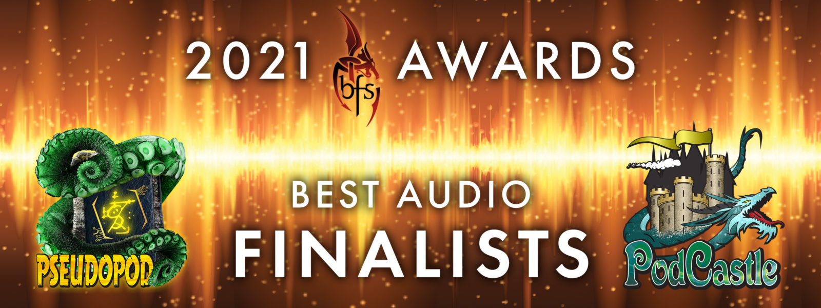 2021 British Fantasy Awards Best Audio Finalists PseudoPod and PodCastle
